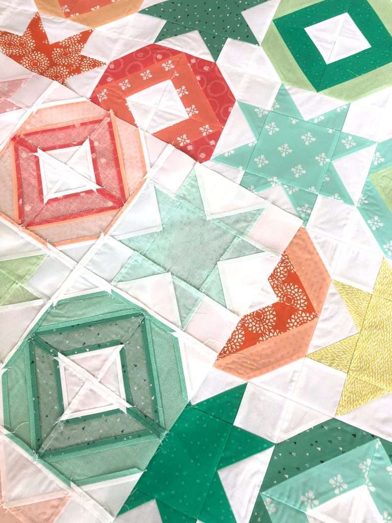 AccuQuilt String Quilt Blocks, angles companion qube, chain sewing, modern quilting, learning to quilt, 2 block quilt, how to use accuquilt, free quilting tutorials, modern quilt pattern