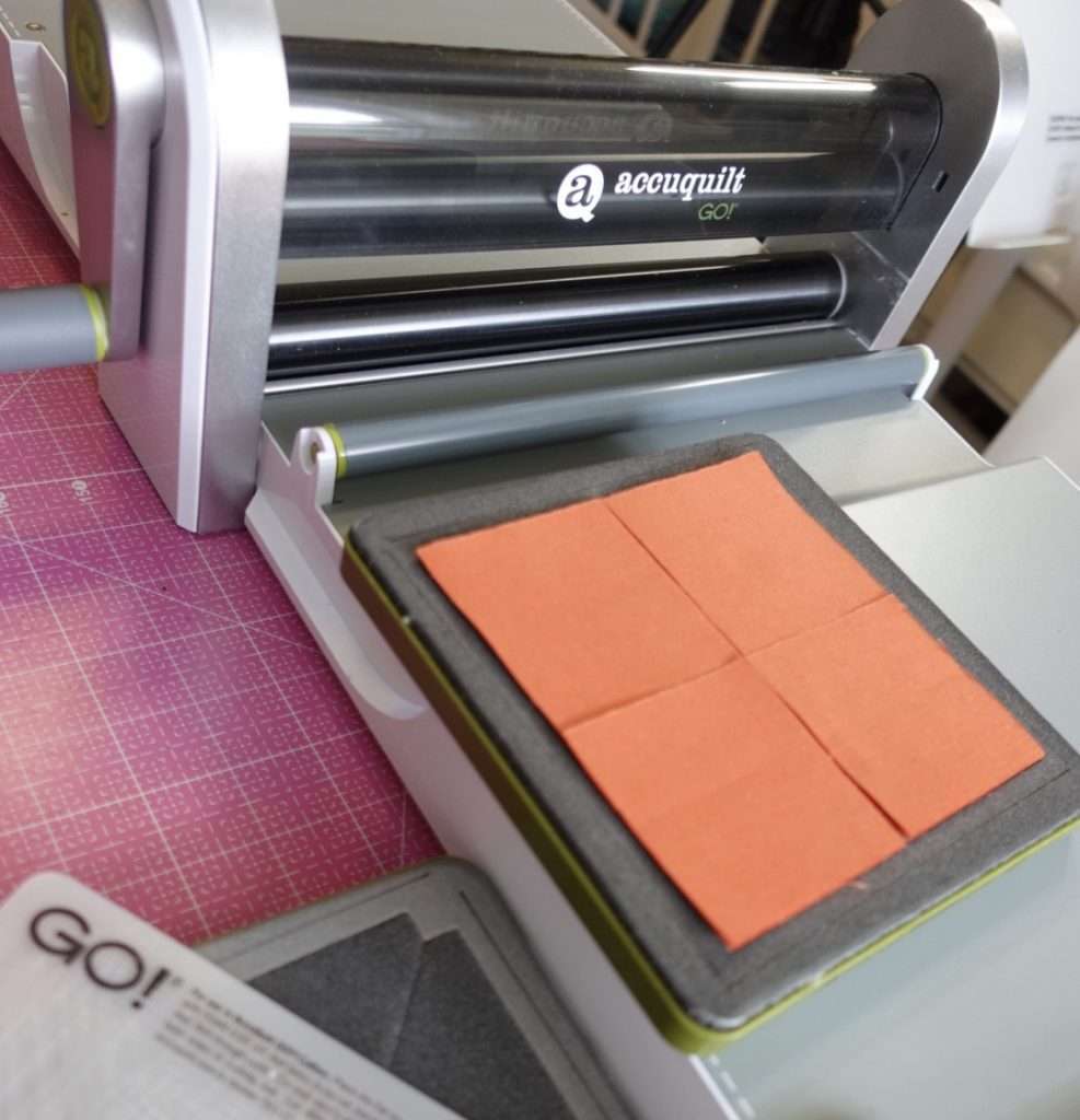 Cutting perfect squares with an  AccuQuilt Go fabric cutting machine