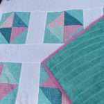 Baby Solitaire Quilt pink and green