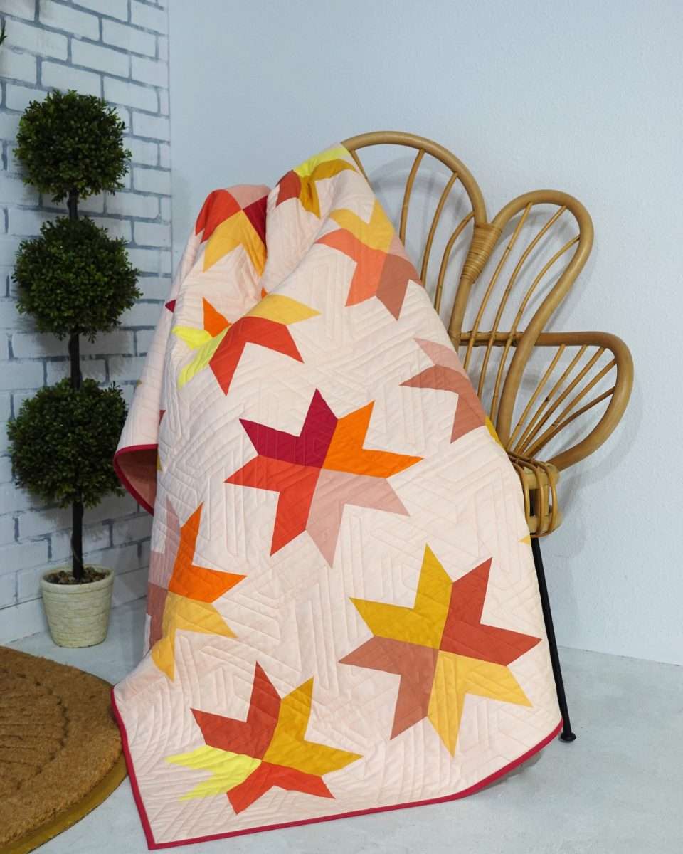 Cheery Summer Stars Beaming Quilt