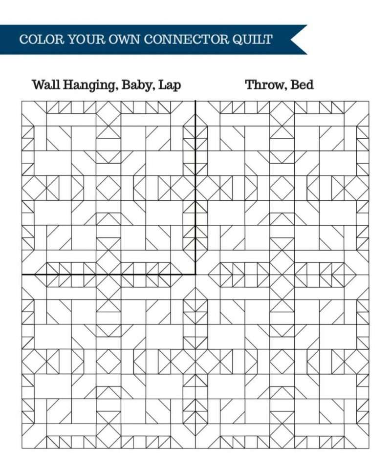 Connector Quilt Coloring Sheet