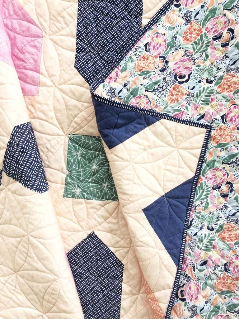 Connector Quilt Pattern, 6 color quilt, modern quilt, homemadeemilyjane, hawthorne fabrics