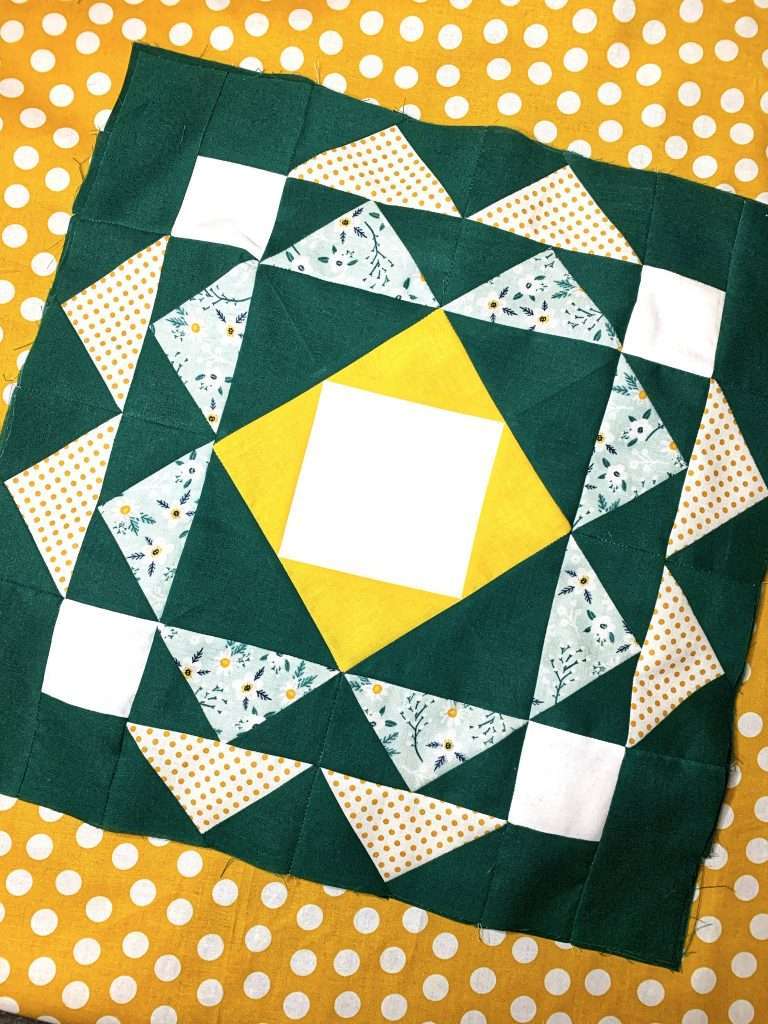 Sprightly quilt pattern single quilt block