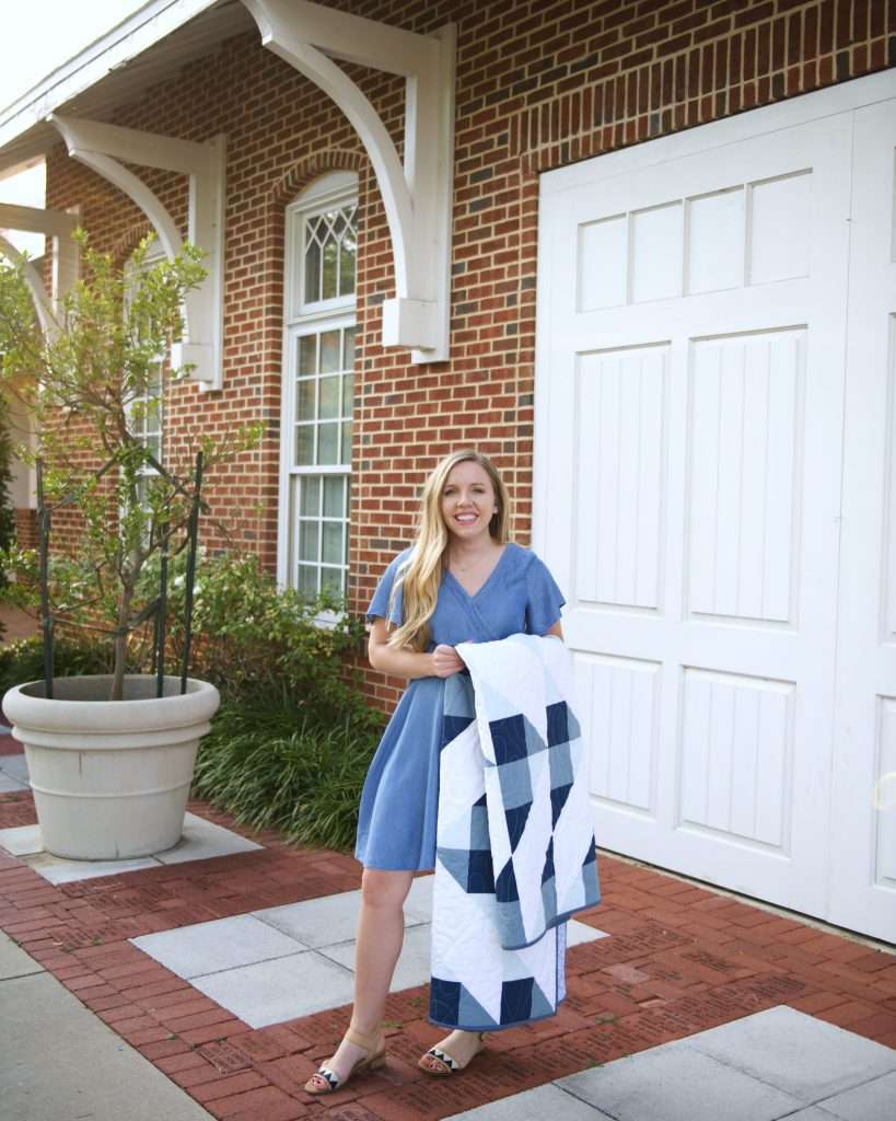 modern gingham quilt pattern