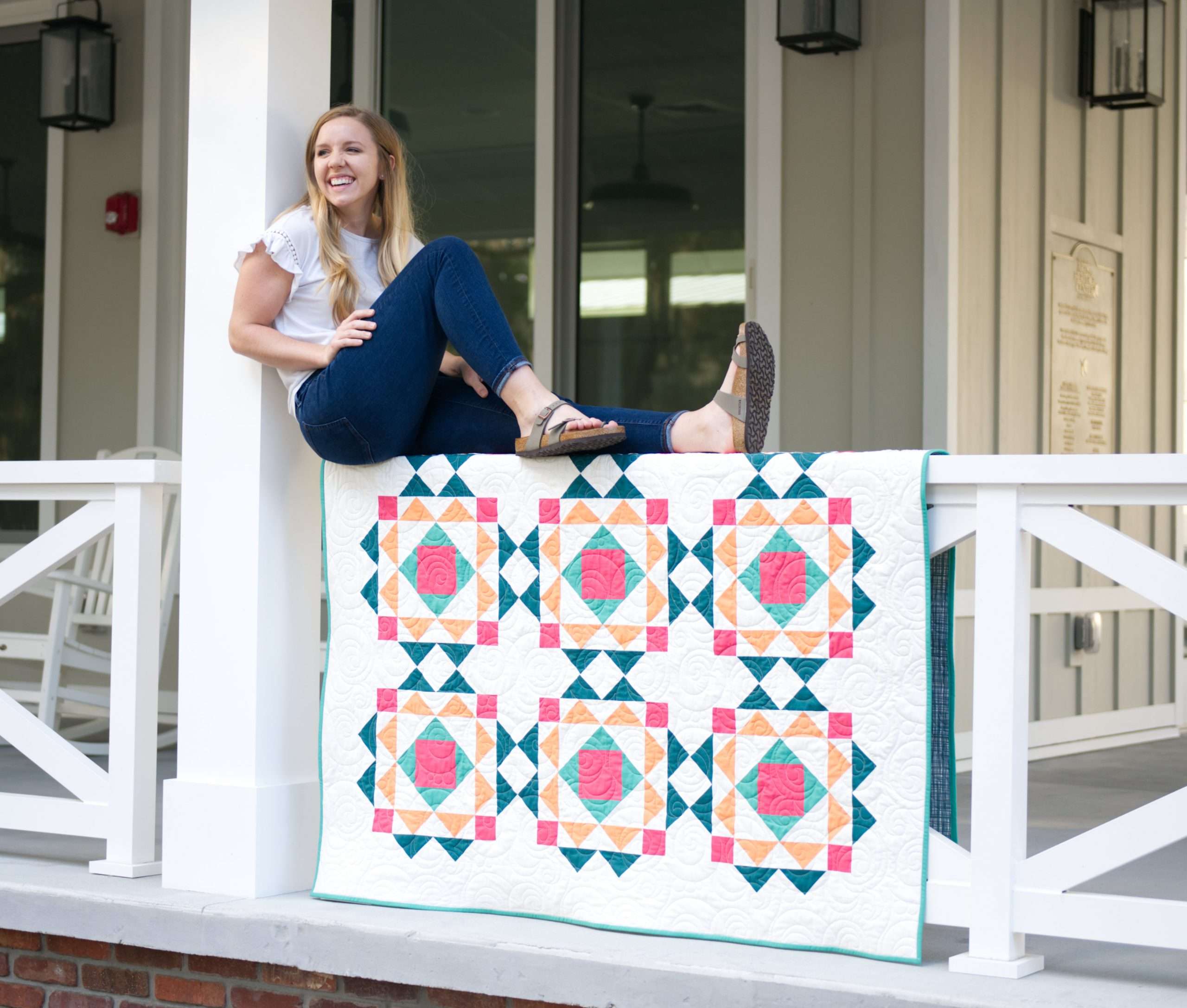 Modern Geometric Quilt Blocks: Sprightly Quilt Pattern