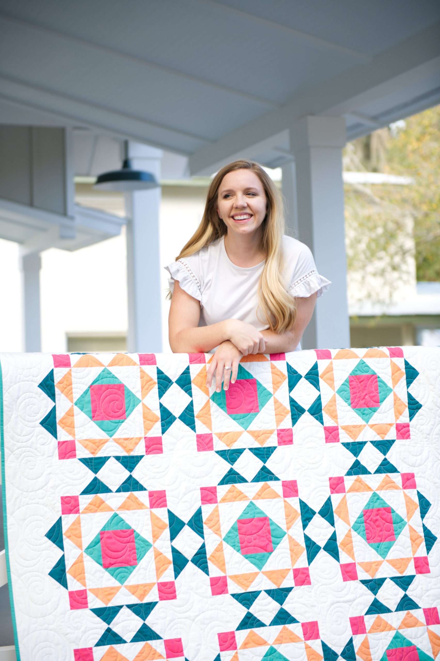 Sprightly Quilt Pattern: a Modern Block-based Quilt Pattern