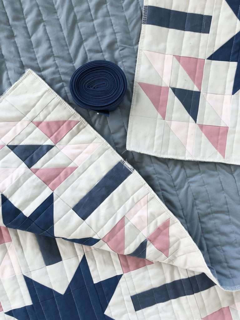 Learn how to make binding for a quilt, getting started with modern quilting, learn how to bind a quilt, homemadeemilyjane