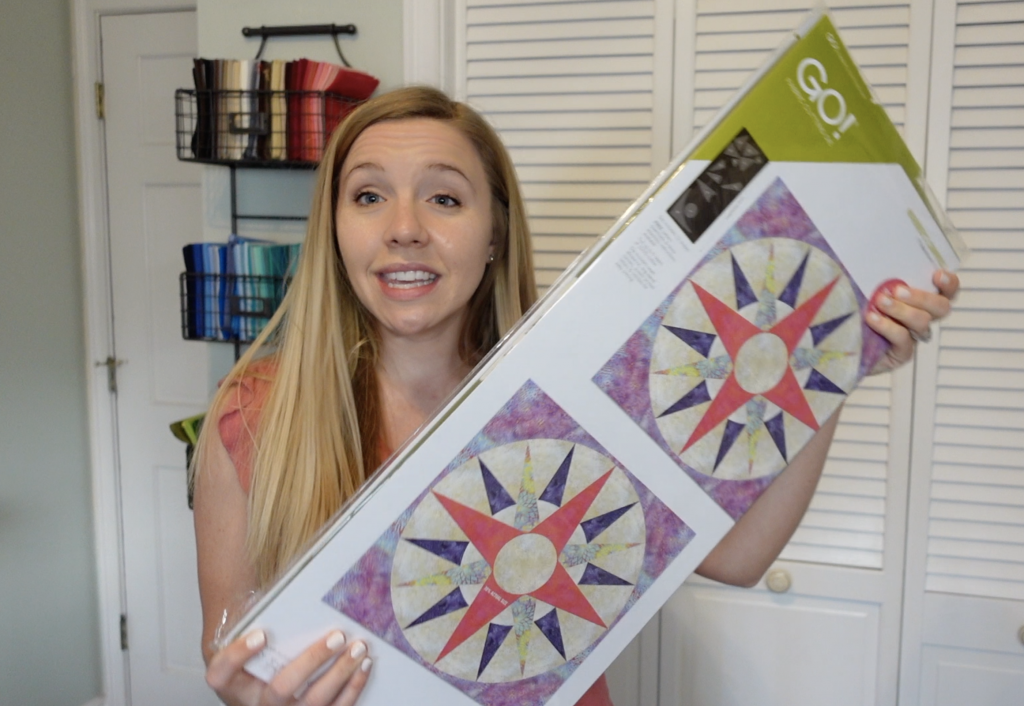 make a complex quilt block using accuquilt Block on board dies