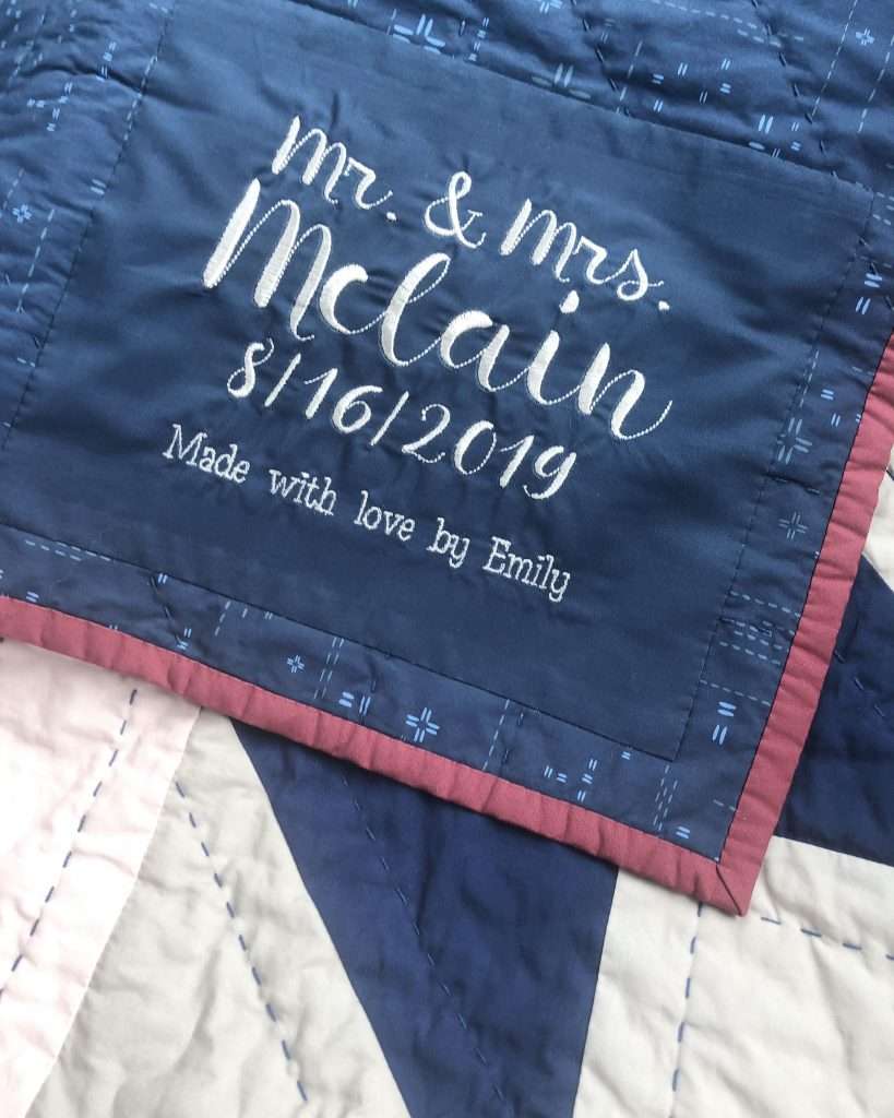 What to put on a quilt label