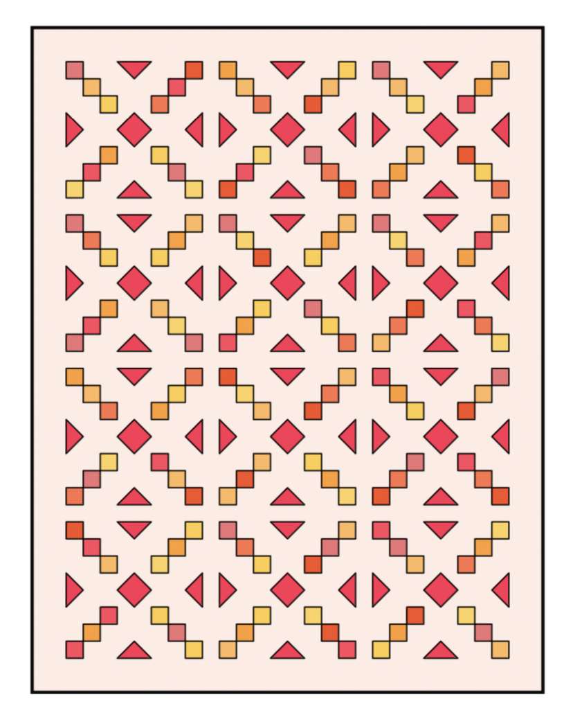 cheerful and bright quilt pattern