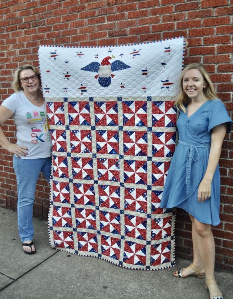make a patriotic quilt with accuquilt