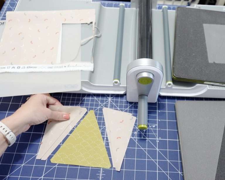 Easy AccuQuilt Tutorial for Triangle in a Square Quilt Blocks