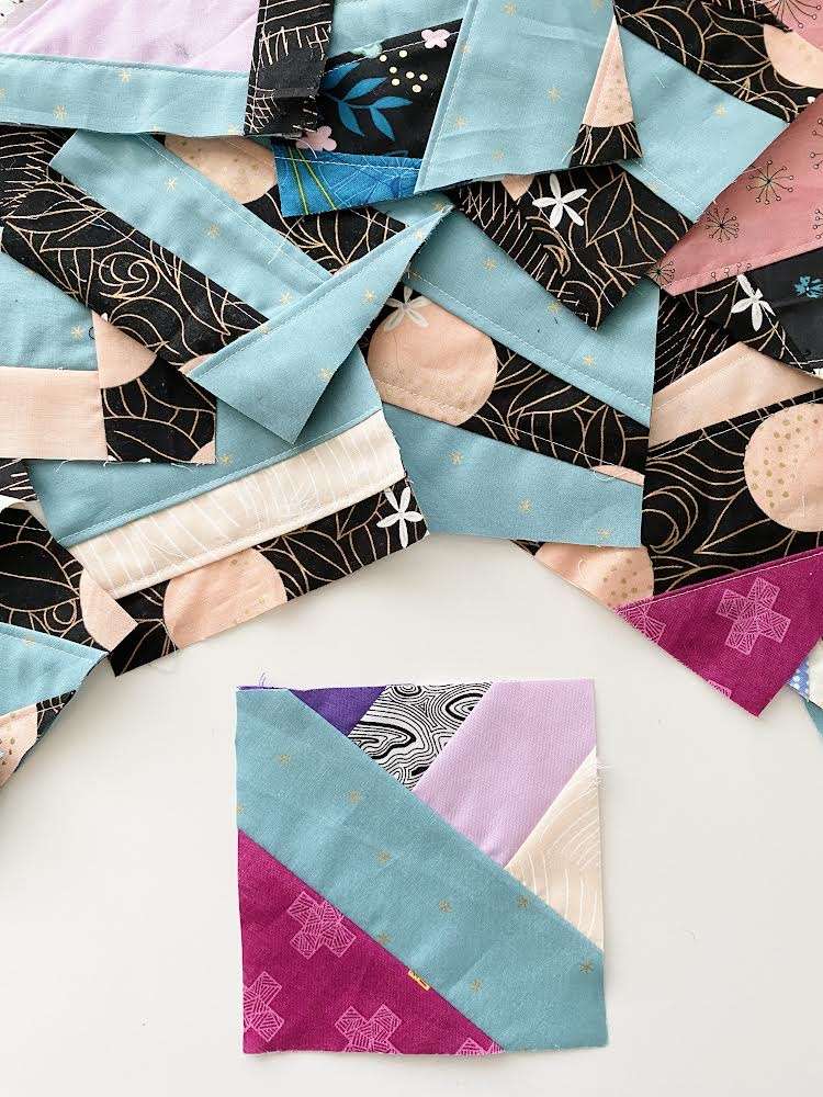 Make Easy Improv Squares With Your Fabric Scraps