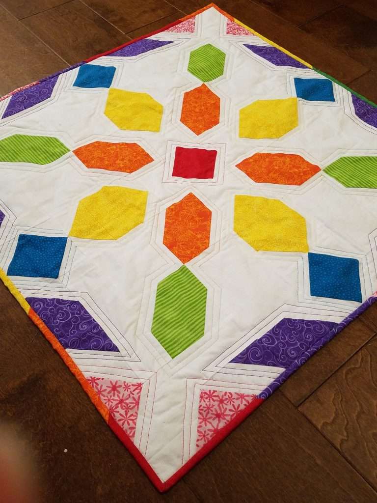 Rainbow Baby Size Connector Quilt, Rainbow Baby Quilt