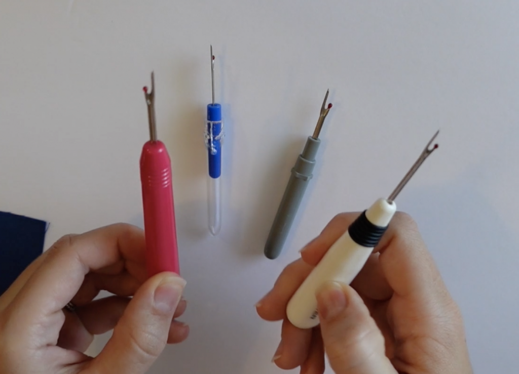 Seam ripper comparison, how to use seam rippers, different types of seam rippers
