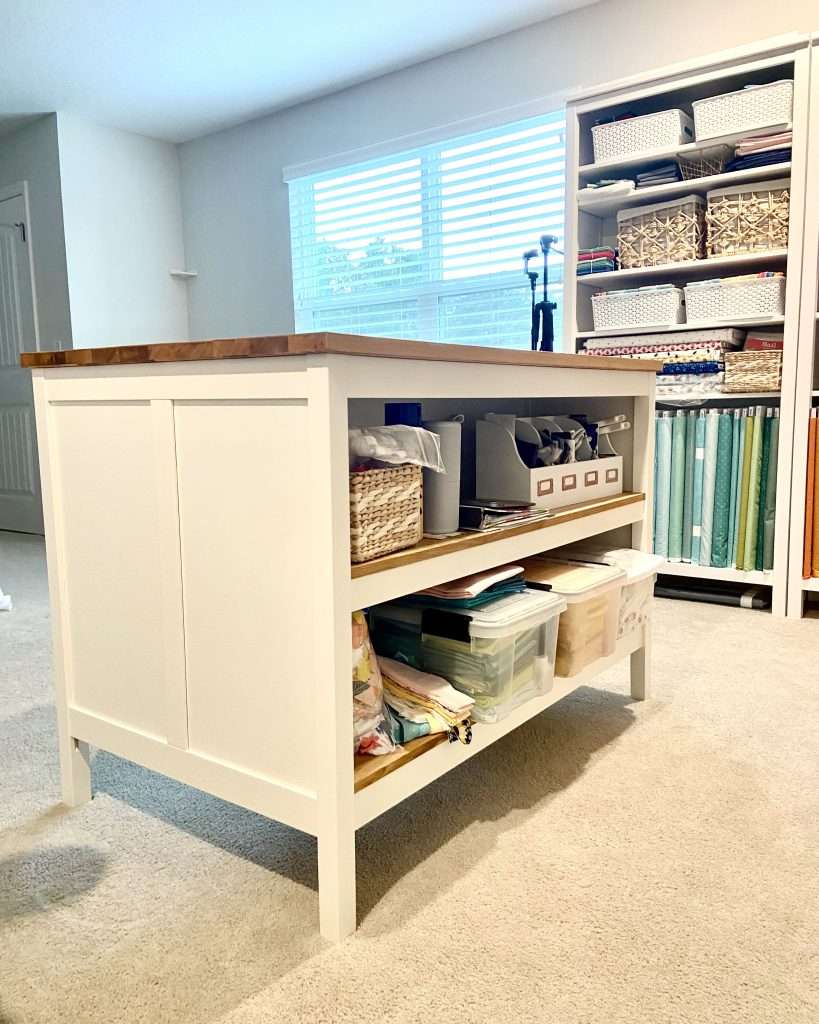 crafting table for sewing room