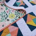 Throw size floral summer quilt easy