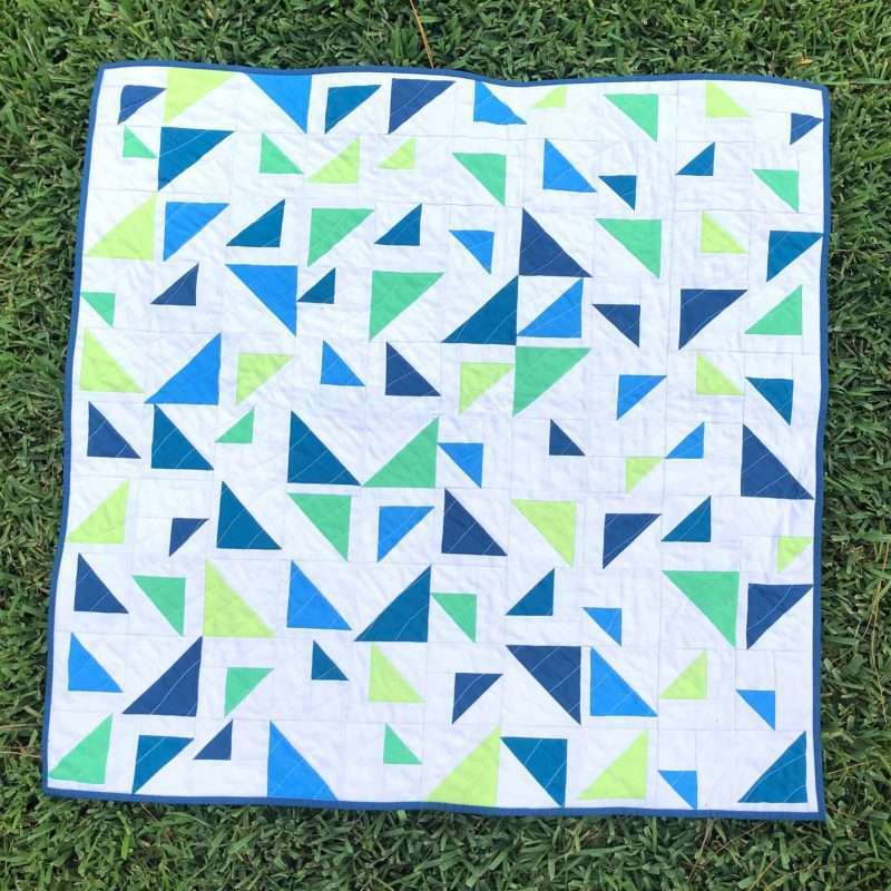 Baby Size Triangular Quilt Pattern