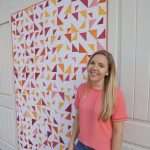 Throw Size Triangular Quilt Pattern