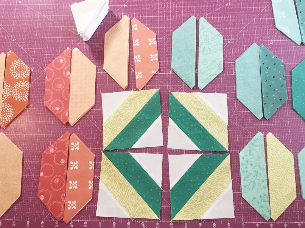 AccuQuilt String Quilt Blocks, angles companion qube, chain sewing, modern quilting, learning to quilt, how to use accuquilt, free quilting tutorials, modern quilt pattern