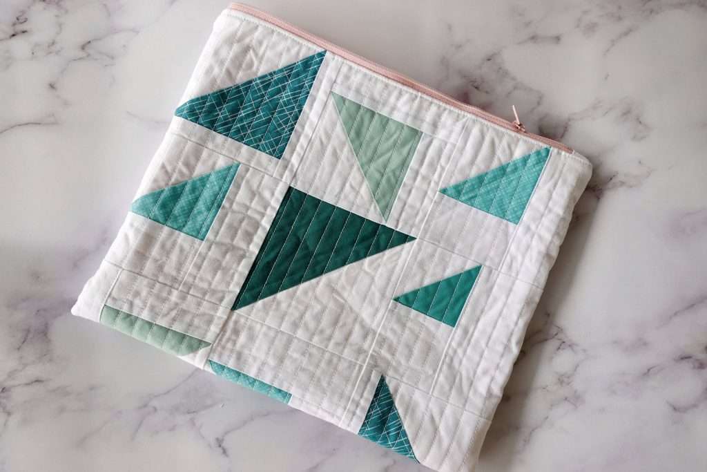 how to make a quilted zipper pouch 