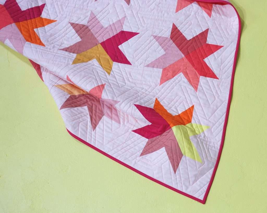 make your own modern star quilt using the Beaming pattern