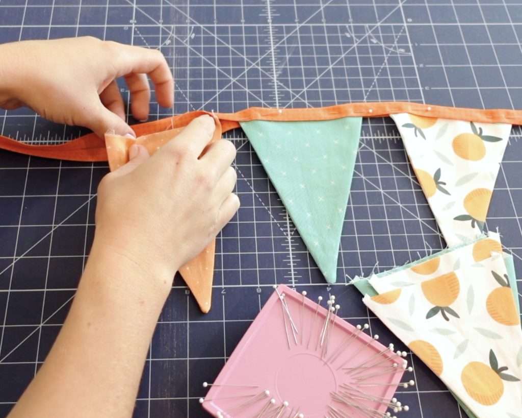 DIY Fabric Bunting Banner Sewing Tutorial