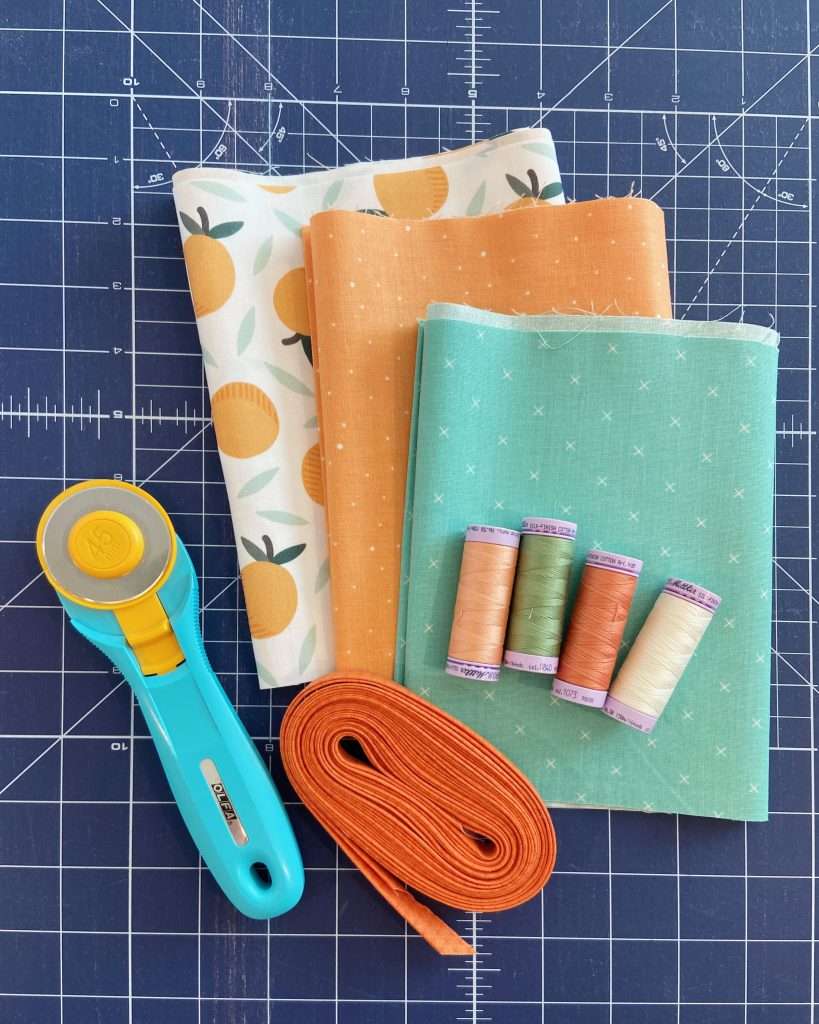 sewing supplies for fabric home decor project