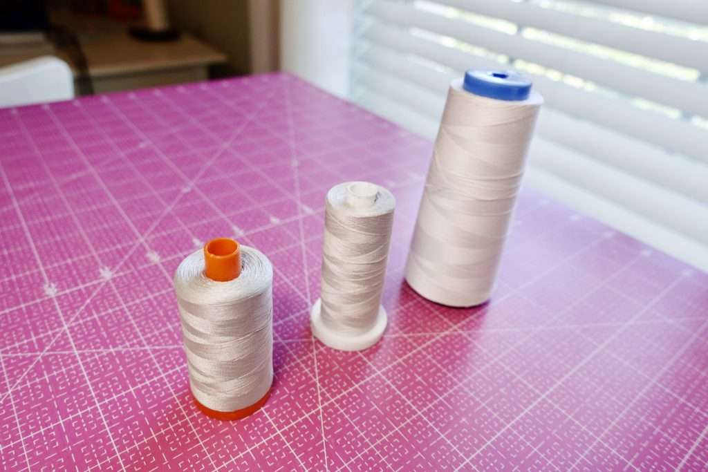 quilting cotton thread, 50 wt thread is perfect for a beginner quilter