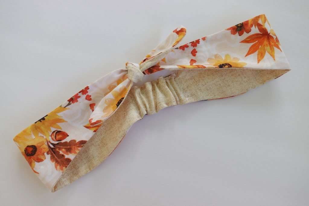 How to make a custom AccuQuilt Die for any sewing project, like this fabric knotted headband!