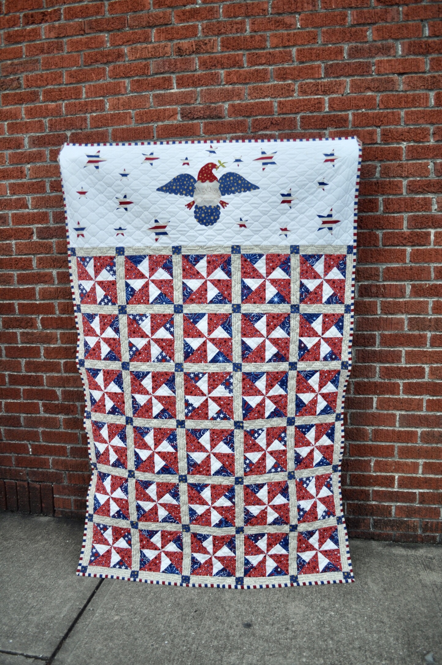 Patriotic quilts using AccuQuilt