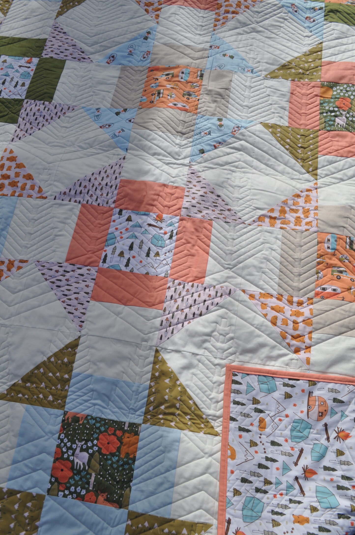 Free Quilt Pattern Vintage Camping Churn Dash