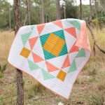 easy modern baby quilt pattern, geometric quilt pattern by homemade emily jane, paradigm quilt pattern