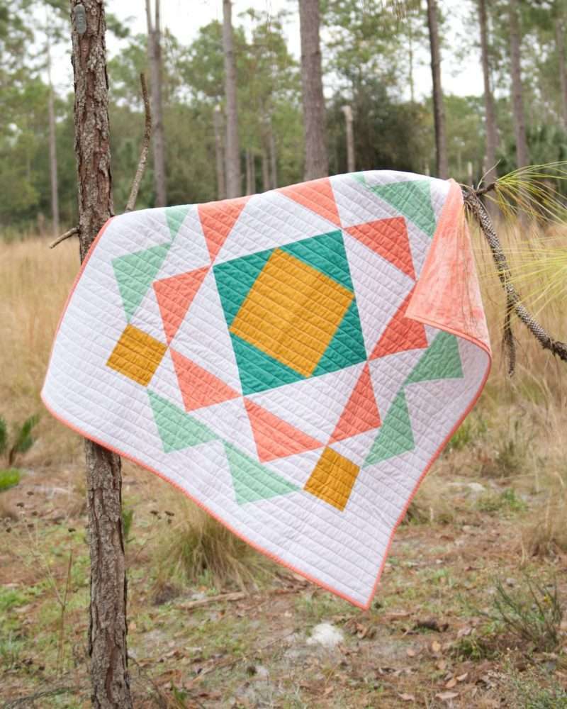 easy modern baby quilt pattern, geometric quilt pattern by homemade emily jane, paradigm quilt pattern