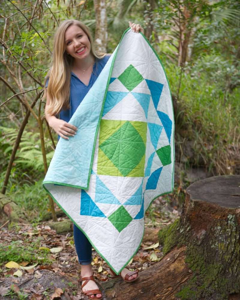 easy modern baby boy quilt pattern, geometric quilt pattern by homemade emily jane, paradigm quilt pattern