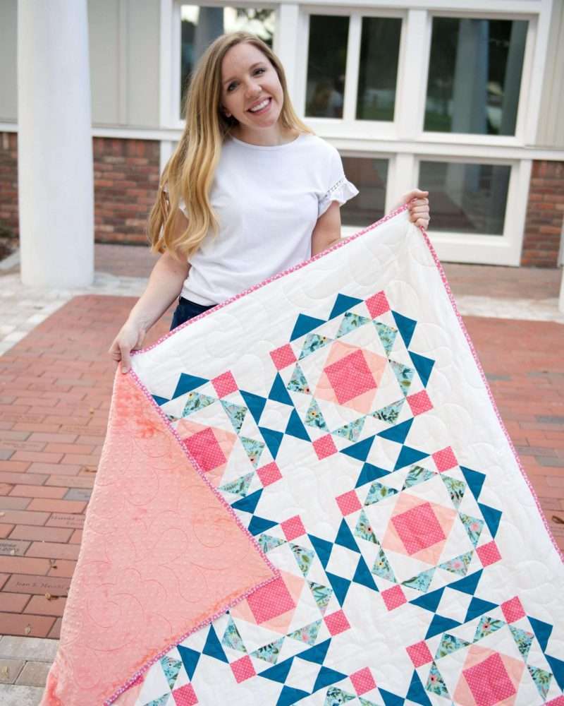 homemade emily jane sprightly floral quilt