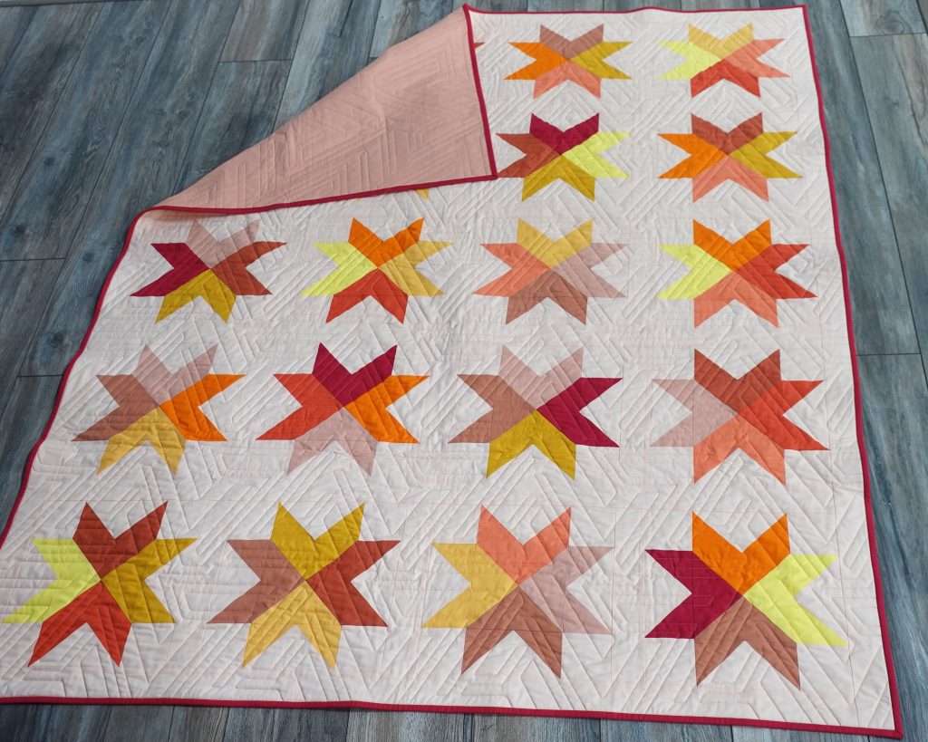 make your own modern star quilt using the Beaming pattern