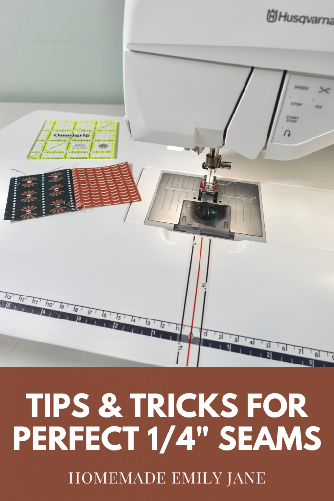 Patchwork and piecing require an immense amount of precision, especially when it comes to sewing a perfect quarter inch seam for quilting! These tips will help you learn how to get an accurate seam allowance for quilting projects every time. Once you work through these steps once, you should be good to go for perfect seams, and you'll know exactly how to check them if you're ever unsure.