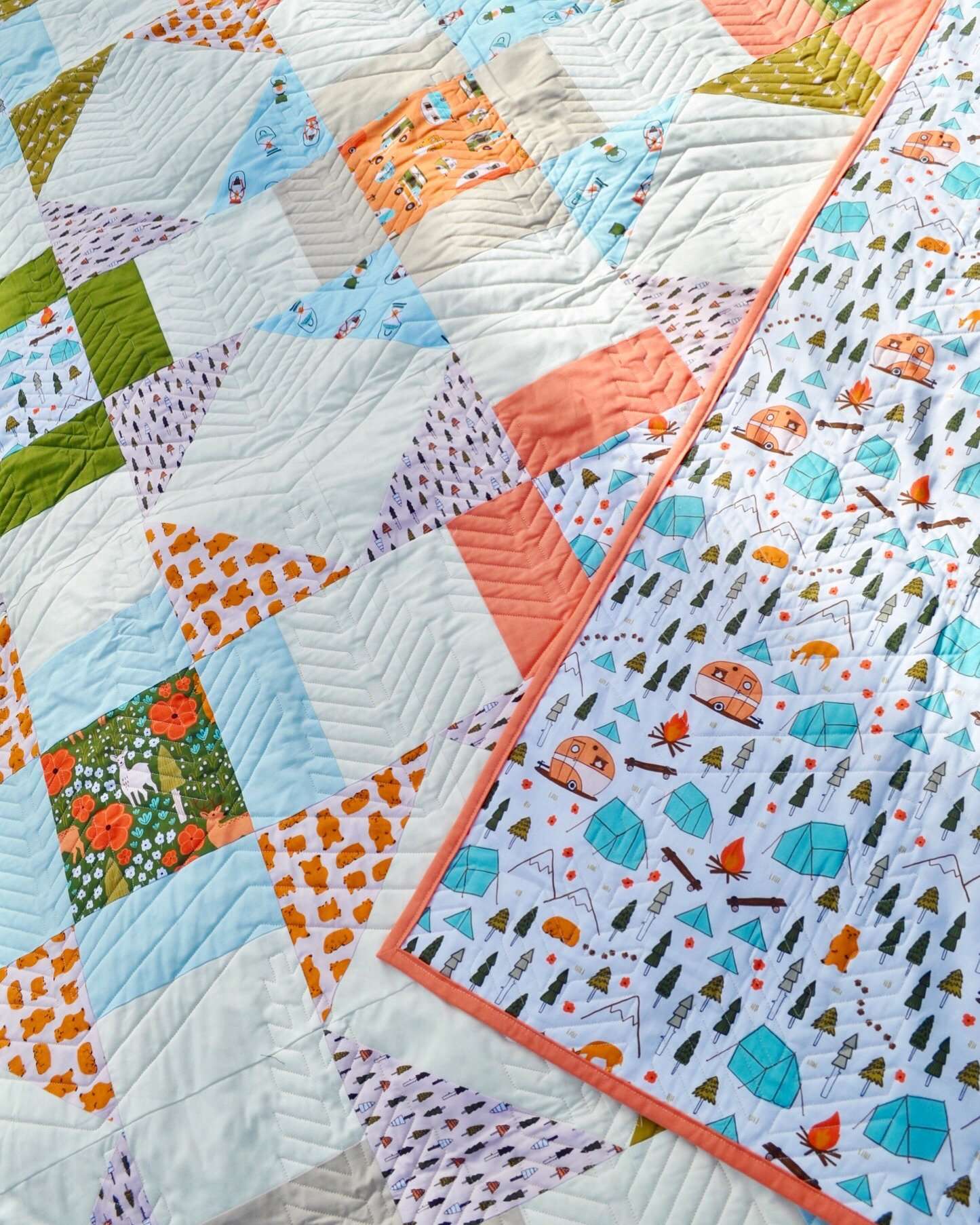 FREE Quilt Pattern: Vintage Camping